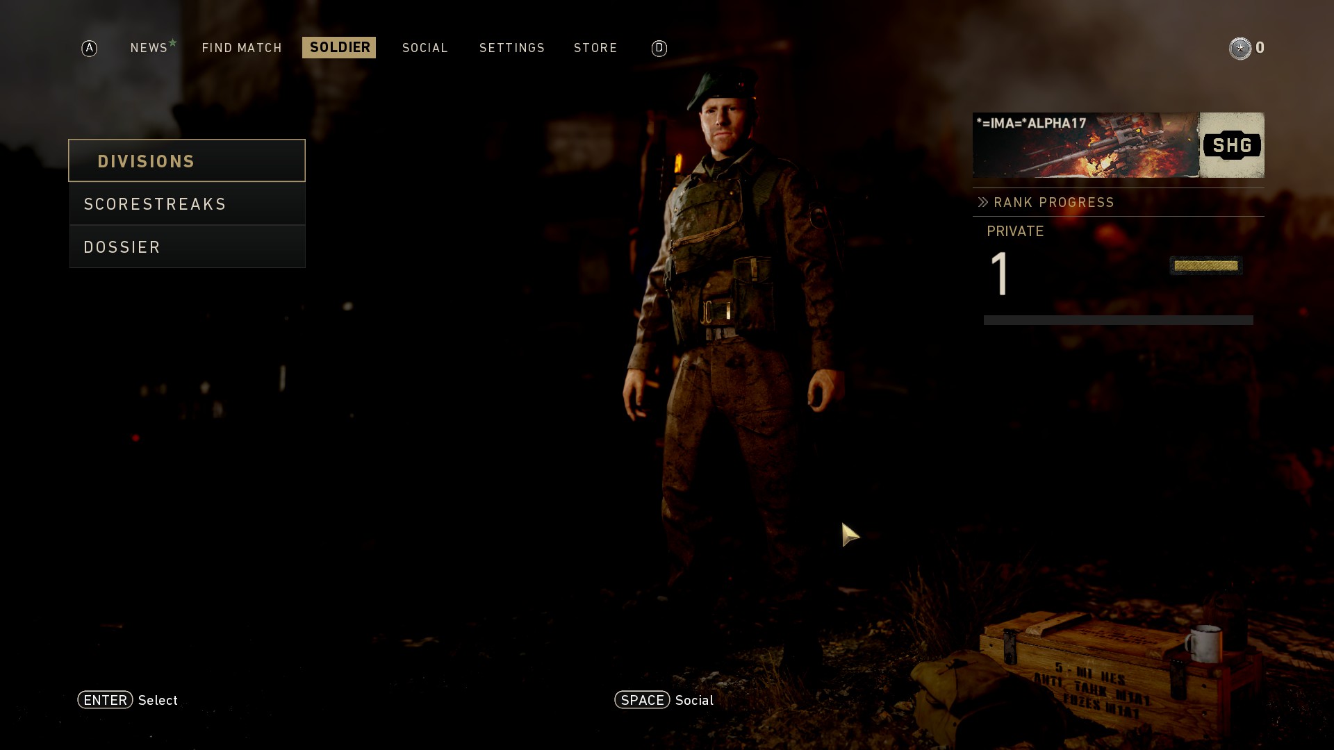 CoD: WW2 SOLDIER tab