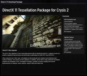 Как в crysis 2 отключить directx 11